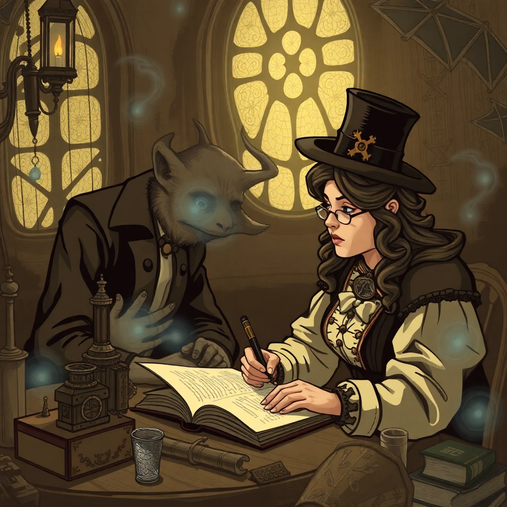 The Wordsmith - AI generated portrait